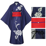 Cosmic Princess Kaguya Kaguya Blue Kimono Cosplay Costume Outfit Halloween Carnival Suit