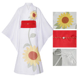 Cosmic Princess Kaguya Iroha Sakayori Women White Kimono Cosplay Costume Outfit Halloween Carnival Suit
