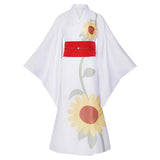 Cosmic Princess Kaguya Iroha Sakayori Women White Kimono Cosplay Costume Outfit Halloween Carnival Suit