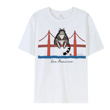 Project Hail Mary Ryland Grace White T-shirt With Cat Print Cosplay Costume Outfit Halloween Carnival Suit