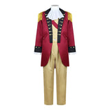 President George Washington Red Outfit Cosplay Costume Outfit Halloween Carnival Suit