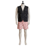 Dungeon Crawler Carl Carl Black Vest and Polka Dot Shorts Cosplay Costume Outfit Halloween Carnival Suit