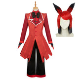 2024 TV Hazbin Hotel Alastor Cosplay Costume Outfits Halloween Carnival Suit