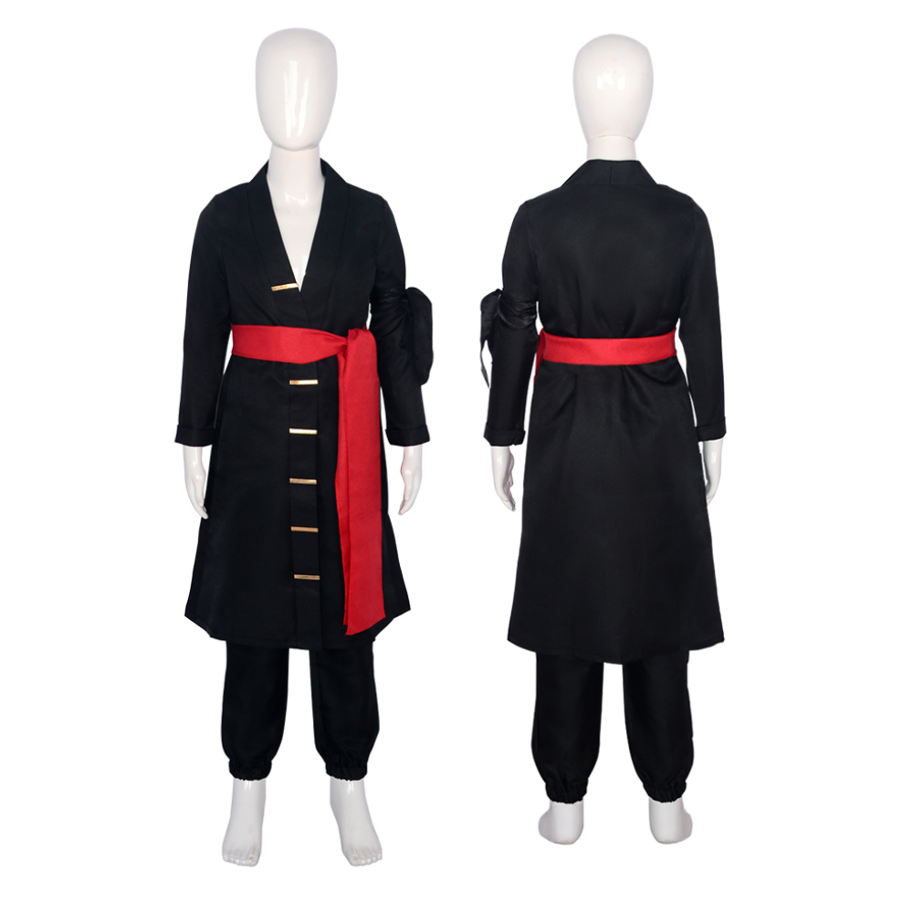 Egghead Suits Egghead Arc Roronoa Zoro Kids Children Black Outfit Cosplay Costume Ou ...