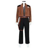 Han Solo Brown Coat Outfit Cosplay Costume Outfit Halloween Carnival Suit