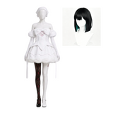 Alien Stage Sua Women White Dress Cosplay Costume Outfit Halloween Carnival Suit