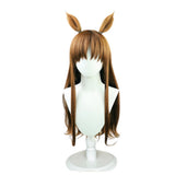 Anime Uma Musume Pretty Derby Grass Wonder Cosplay Wig Heat Resistant Synthetic Hair Carnival Halloween Party Props
