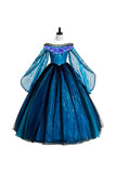 Frankenstein Elizabeth Women Blue Dress Cosplay Costume Outfit Halloween Carnival Suit