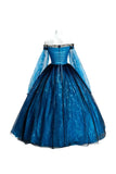 Frankenstein Elizabeth Women Blue Dress Cosplay Costume Outfit Halloween Carnival Suit