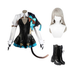 Genshin Impact Game Lynette Black Cat-Like Cosplay Costume Outfits Halloween Carnival
