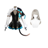 Genshin Impact Game Lynette Black Cat-Like Cosplay Costume Outfits Halloween Carnival