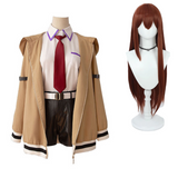 Steins Gate Kurisu Makise Women Outfit Cosplay Costume Outfit Halloween Carnival Suit