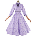Fern Date Women Purple Dress Cosplay Costume Outfit Halloween Carnival Suit