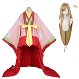 Cosmic Princess Kaguya Kaguya Women Pink Kimono Cosplay Costume Outfit Halloween Carnival Suit