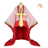 Cosmic Princess Kaguya Kaguya Women Pink Kimono Cosplay Costume Outfit Halloween Carnival Suit