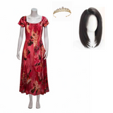 Widow‘s Bay Patricia Women Red Dress Cosplay Costume Outfit Halloween Carnival Suit