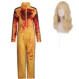 Kill Bill The Bride Women Yellow Training Outfit Cosplay Costume Outfit Halloween Carnival Suit