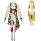 Sea of Remnants R.S Women Green Printed Pirate Costume Cosplay Costume Outfit Halloween Carnival Suit
