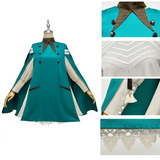 Tongari Boushi no Atelier Coco Women Green Outfit Cosplay Costume Outfit Halloween Carnival Suit