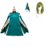 Tongari Boushi no Atelier Coco Women Green Outfit Cosplay Costume Outfit Halloween Carnival Suit