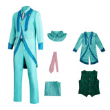 Wicked:For Good The Wizard of Oz Light Blue Suit Outfit Cosplay Costume Outfits Halloween Carnival Suit