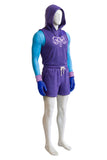 Skeleton King Purple Sportswear Cosplay Costume Outfit Halloween Carnival Suit