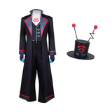 Hazbin Hotel Season 2 Vox Black Long Trench Coat Outfit Cosplay Costume Outfits Halloween Carnival Suit