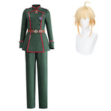 Saga of Tanya the Evil Tanya von Degurechaff Women Army Green Suit Cosplay Costume Outfit Halloween Carnival Suit