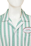 Obsession Bear Green Striped Shirt Cosplay Costume Outfit Halloween Carnival Suit