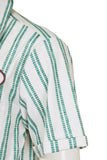 Obsession Bear Green Striped Shirt Cosplay Costume Outfit Halloween Carnival Suit