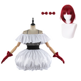 Oshi no Ko Kana Arima Women White Dress Cosplay Costume Outfit Halloween Carnival Suit