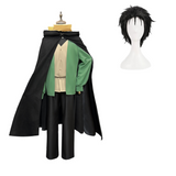 Season 4 Natsuki Subaru Green Outfit Cosplay Costume Outfit Halloween Carnival Suit
