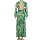 Off Campus Allie Haye Women Green Dress Cosplay Costume Outfit Halloween Carnival Suit