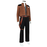 Han Solo Brown Coat Outfit Cosplay Costume Outfit Halloween Carnival Suit