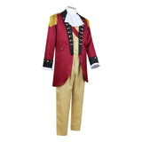 President George Washington Red Outfit Cosplay Costume Outfit Halloween Carnival Suit
