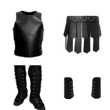 The Odyssey Agamemnon Black Armor Set Cosplay Costume Outfit Halloween Carnival Suit