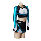 Euphoria Maddy Perez Women Blue Cheerleader Outfit  Cosplay Costume Outfit Halloween Carnival Suit