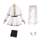 Frieren: Beyond Journey's End Frieren White Outfits Cosplay Costume Outfits Halloween Carnival Suit
