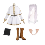 Frieren: Beyond Journey's End Frieren White Outfits Cosplay Costume Outfits Halloween Carnival Suit