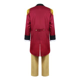 President George Washington Red Outfit Cosplay Costume Outfit Halloween Carnival Suit