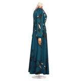 Monster The Lizzie Borden Story Lizzie Women Green Dress Cosplay Costume Outfit Halloween Carnival Suit