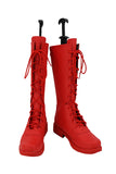 Game Twisted Wonderland Jade Leech Cosplay Red Shoes Boots Halloween Costumes Accessory Custom Made