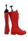 Game Twisted Wonderland Jade Leech Cosplay Red Shoes Boots Halloween Costumes Accessory Custom Made