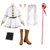 Frieren: Beyond Journey's End Frieren White Outfits Cosplay Costume Outfits Halloween Carnival Suit