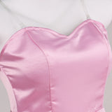 Alien Stage MIZi Women Pink Dress Cosplay Costume Outfit Halloween Carnival Suit