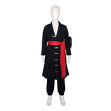 Anime One Piece Egghead Arc Roronoa Zoro Kids Children Black Outfit Cosplay Costume Outfits Halloween Carnival Suit