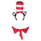 Movie The Cat in the Hat Sean Cosplay Hat Cap Halloween Carnival Costume Accessories