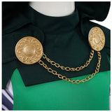 Dr.Doom Kids Children Green Outfit Cosplay Costume Outfit Halloween Carnival Suit