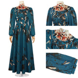 Monster The Lizzie Borden Story Lizzie Women Green Dress Cosplay Costume Outfit Halloween Carnival Suit