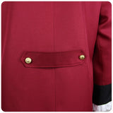 President George Washington Red Outfit Cosplay Costume Outfit Halloween Carnival Suit